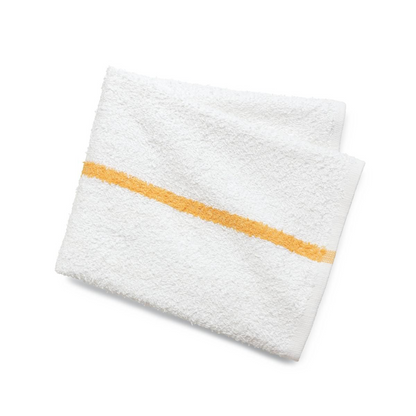 Kitchen hand towels wholesale - Yellow Stitch (Close up)
