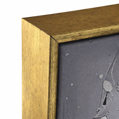 Luxury gold wall art frame corner showing clean angled finish