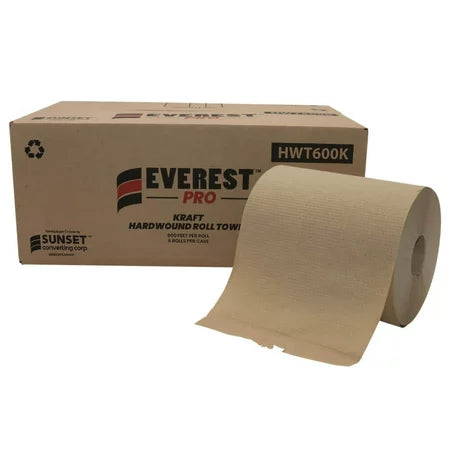 Kraft Roll Towel Paper- different view with box