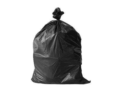 Regular black garbage bags at HYC Design