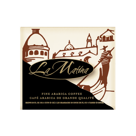 La Matina Regular Light Roast .28oz Coffee Individually Wrapped