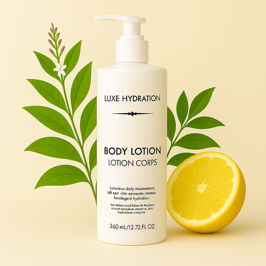 360ml lemon verbena body lotion for hotels and Airbnb. Lightly scented and hydrating, ideal for luxury guest amenities and bulk use