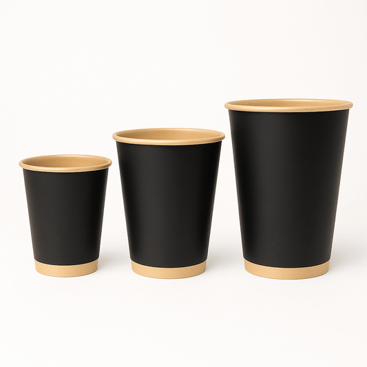 Premium individually wrapped paper cups for hotel room coffee and tea service, hygienic and disposable