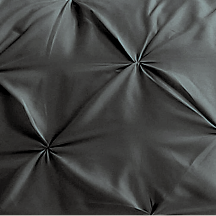 Pintuck Comforter Set 3 Pieces - Grey ( close view) 