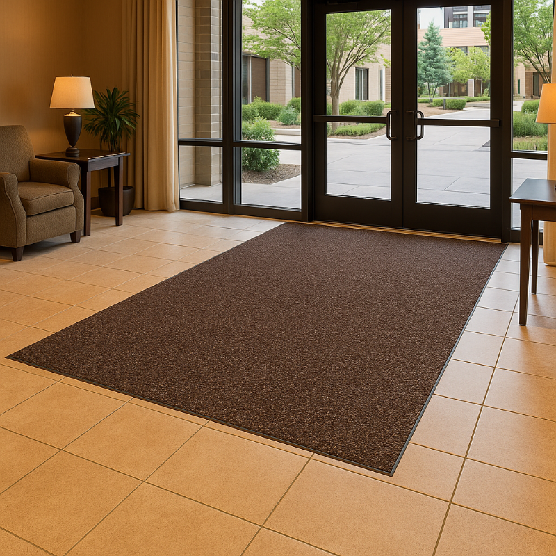 Door mat, modern design mat for entryways, helping trap dirt while enhancing home décor