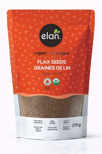 Flax seeds snack pack, omega 3 rich seeds for smoothies, baking, and healthy diets