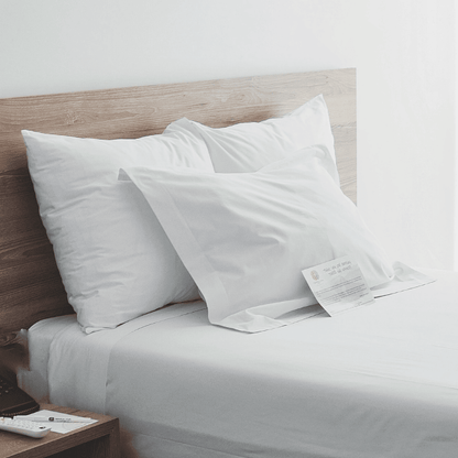 premium quality cotton and polyester blended pillowcase for hotel and home use