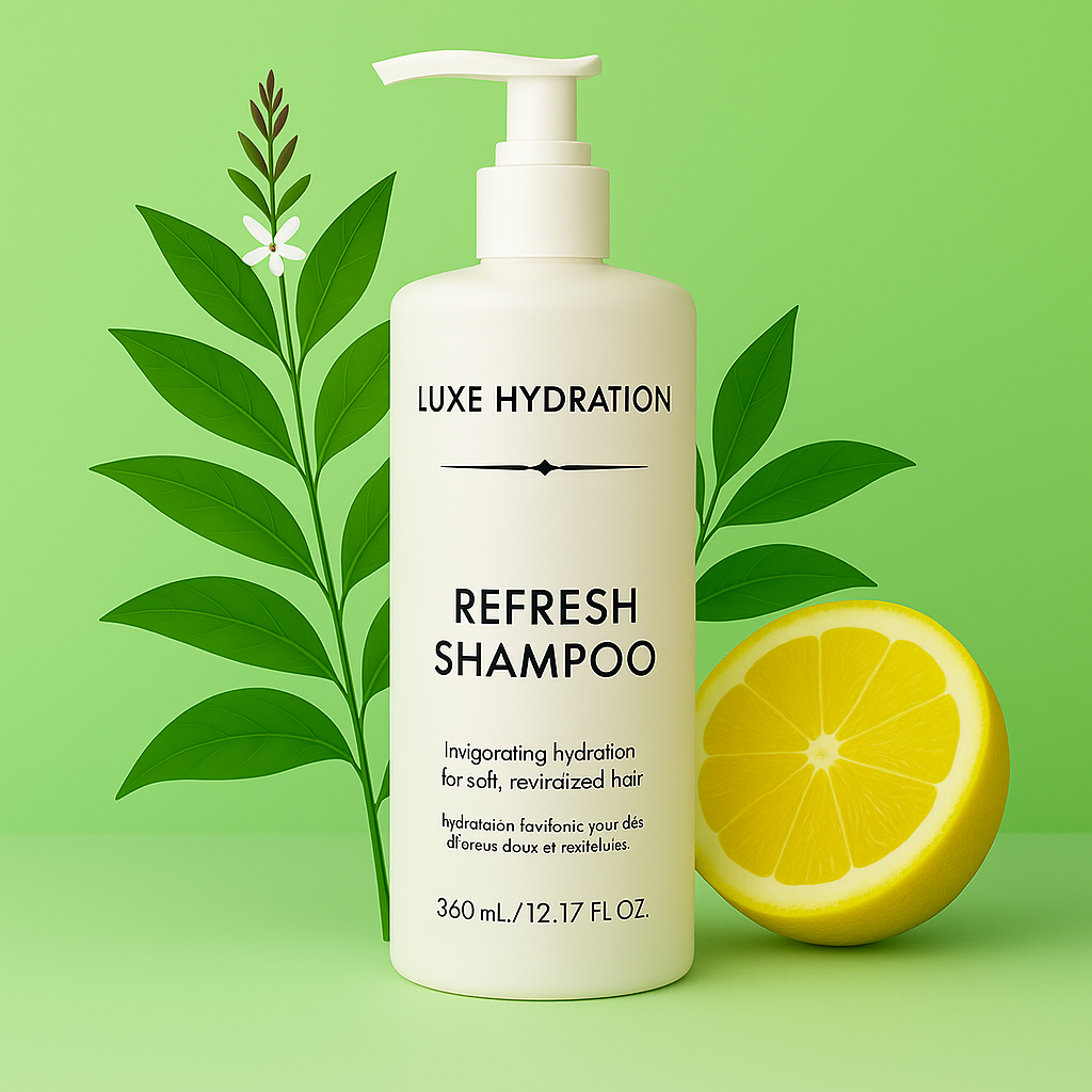 Lemon verbena scented 360ml shampoo for premium hospitality use. Bulk guest-care solution for hotels, inns, and vacation homes