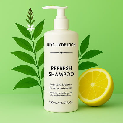 Lemon verbena scented 360ml shampoo for premium hospitality use. Bulk guest-care solution for hotels, inns, and vacation homes
