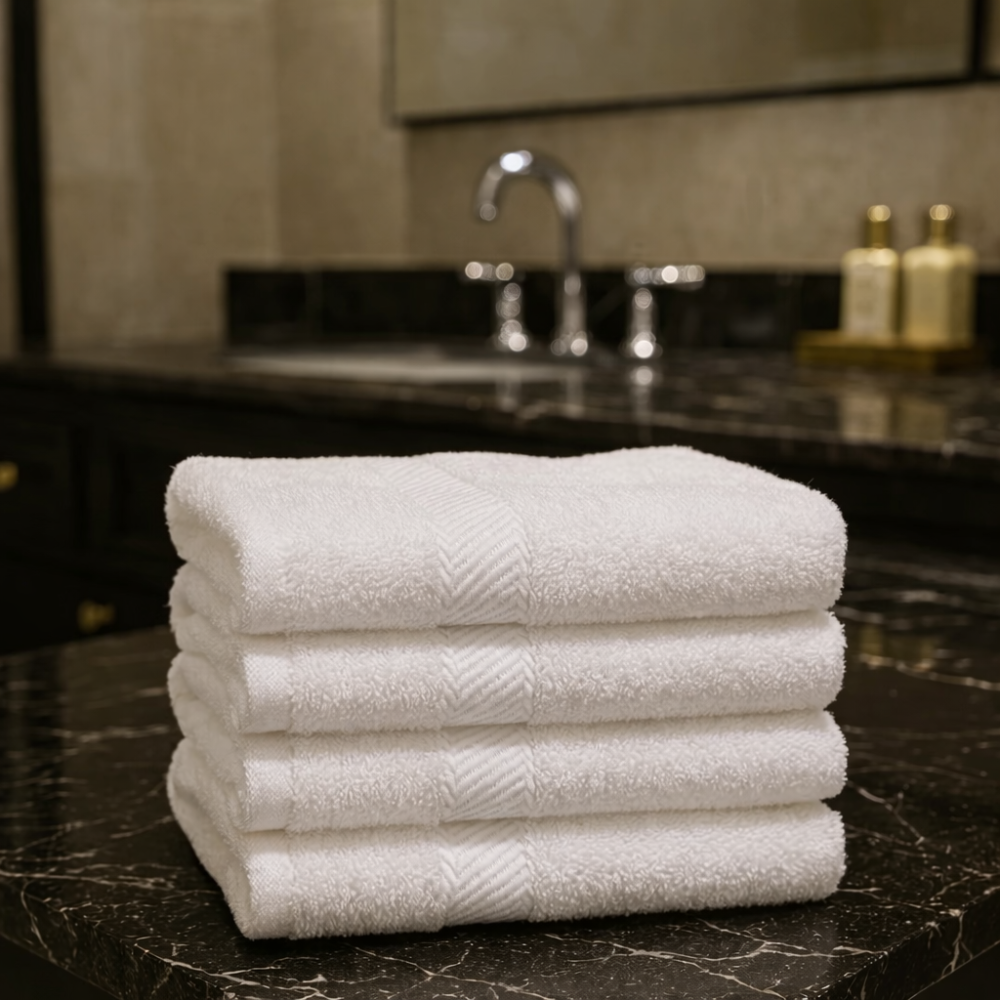 Hand towel for bathrooms, soft and absorbent fabric, perfect for hotels, spas, and guest amenities