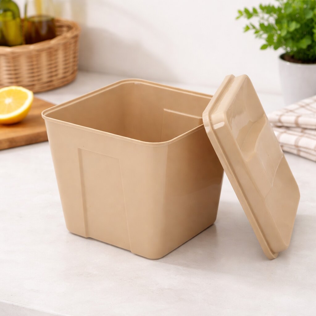 Durable ice bucket for serving beverages, perfect for hotel rooms, parties, and entertaining with a clean, modern design