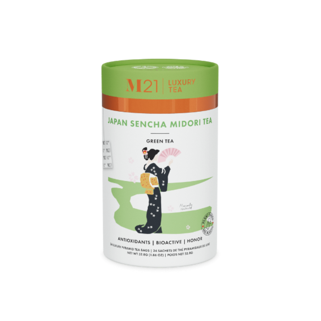 Refreshing Japan Sencha green tea. Smooth, naturally caffeinated, and great for focus, metabolism, or a mindful morning.