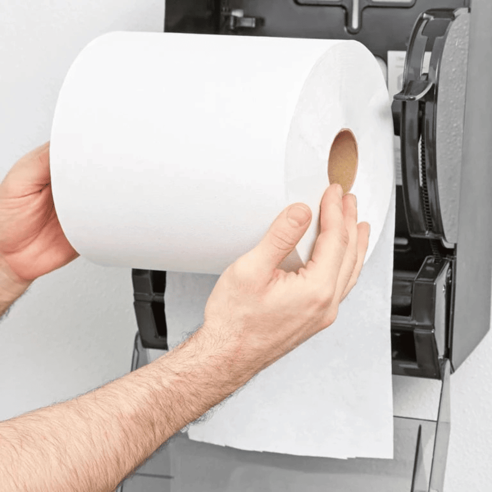 large paper towels suitable for heavy spills and messes 