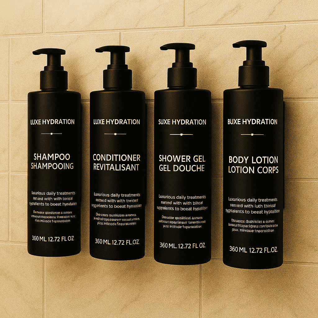 Hotel Hair Conditioner Dispenser, 360ml Refillable Wall-Mount Bottle