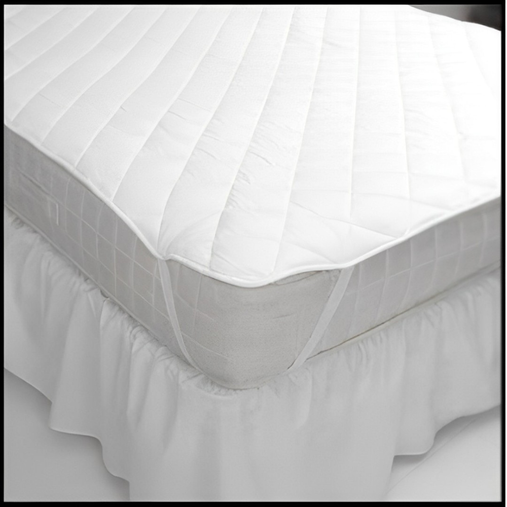 Mattress pad cover, quilted and comfortable, protects mattress, perfect for hotels, Airbnb, and guest beds