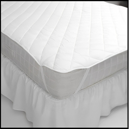 Mattress pad cover, quilted and comfortable, protects mattress, perfect for hotels, Airbnb, and guest beds