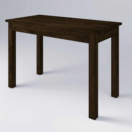 Hotel side table in dark wood for bedside or guest room use
