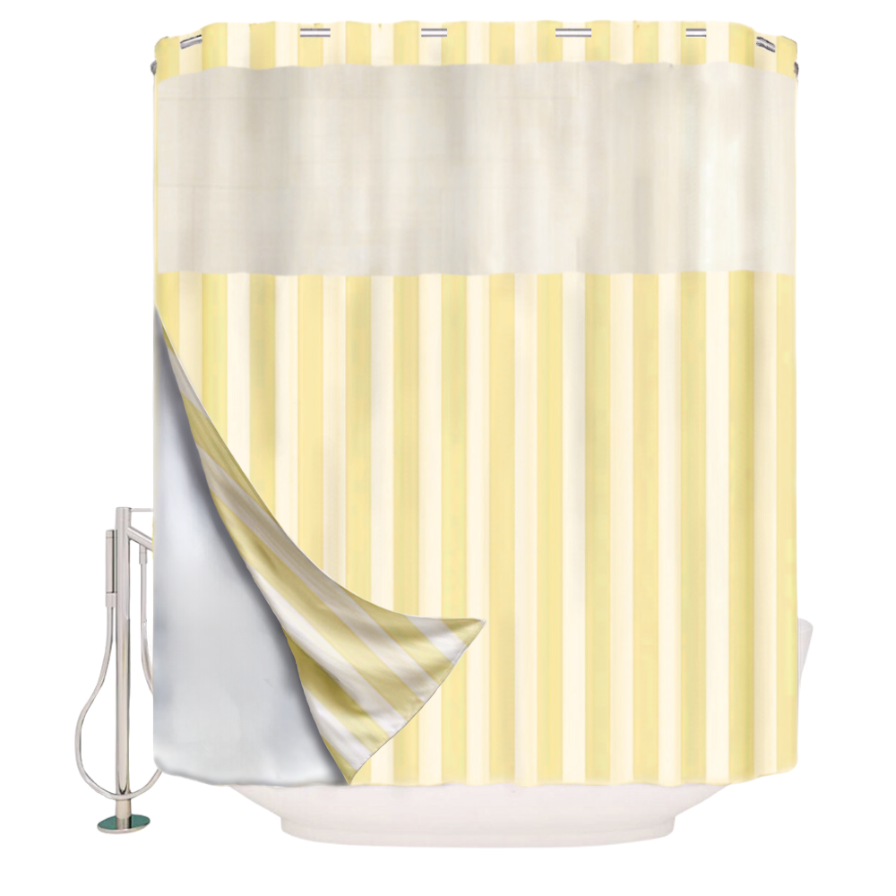 Yellow shower Curtains 