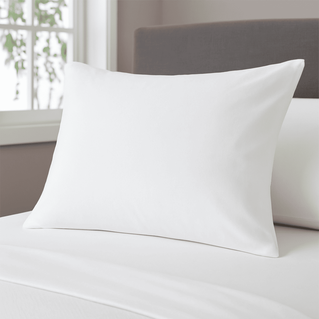 Cotton blend pillowcase, perfect for Airbnb and hospitality use.