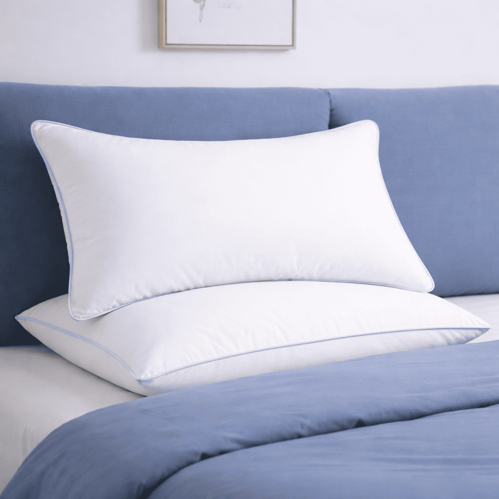 Hotel-quality oversized pillows with hypoallergenic fiberfill, breathable and soft, ideal for hotel, resort and hospitality use.