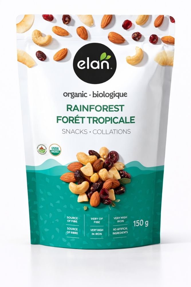 Trail mix with nuts and dried berries, healthy snack mix for retail, hotels, and on the go use