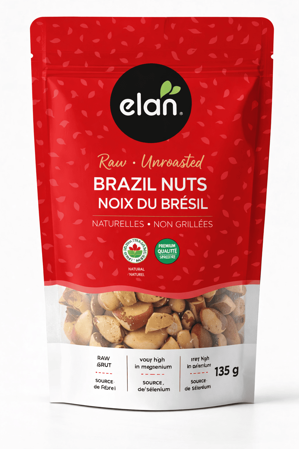 Raw Brazil nuts snack pack, nutrient rich whole nuts for healthy snacking and retail use