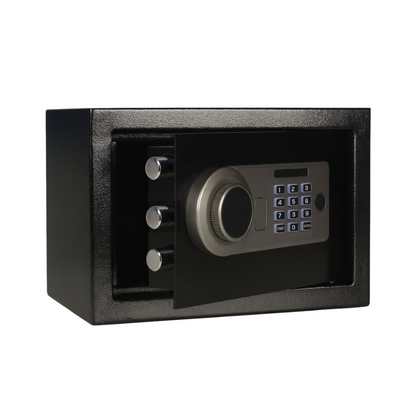 Electronic hotel safe box for hotel to storing important document, cash and jewelry.
