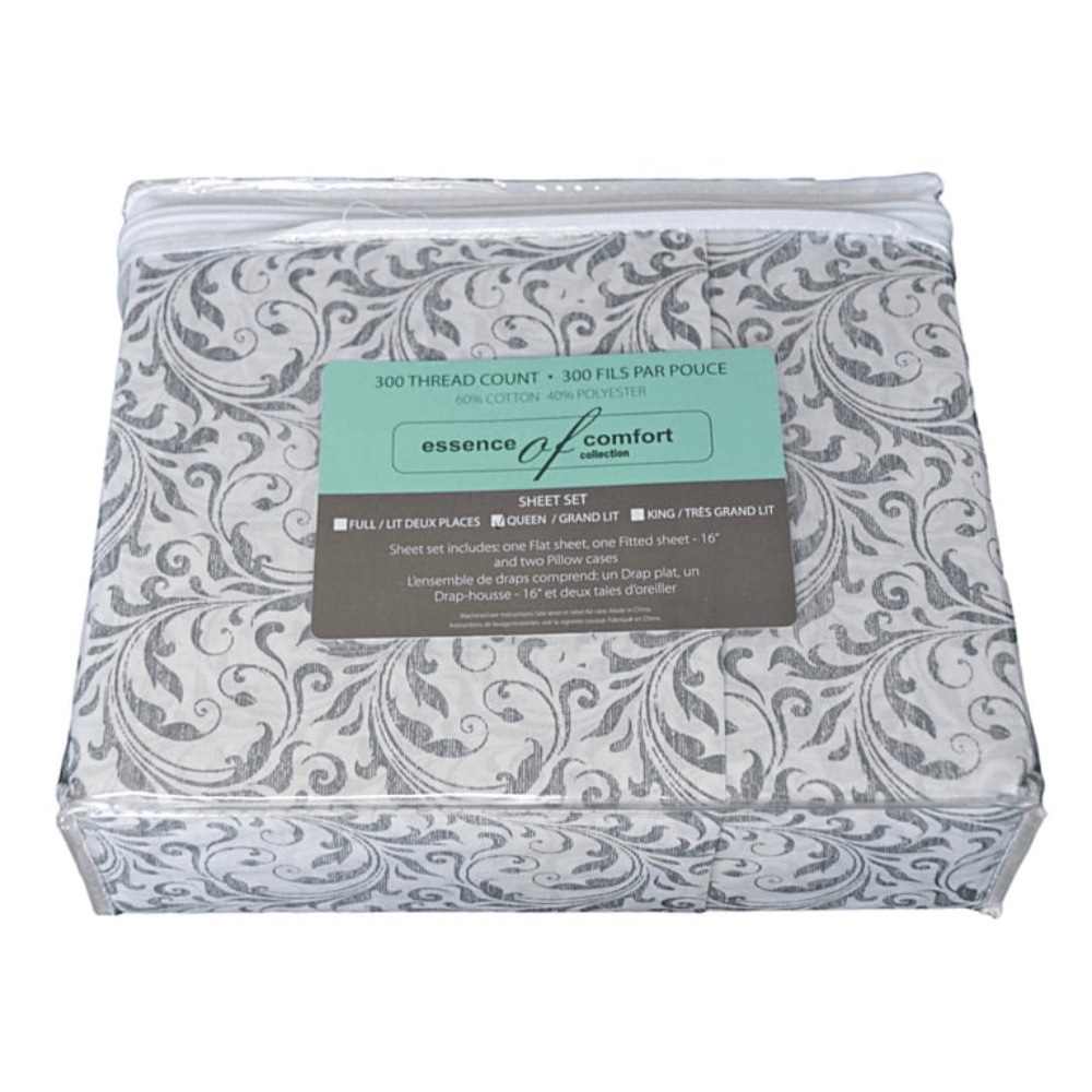 4 piece printed bed sheets for home, Airbnb, and vacation rentals 