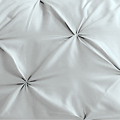 Pintuck Comforter Set 3 Pieces - White ( closer view)