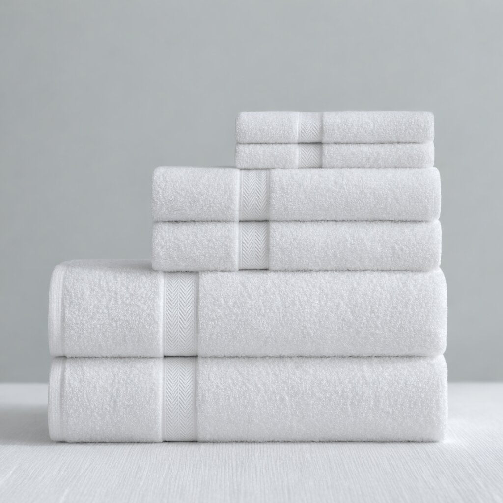 Hotel bath towels bulk, durable and plush cotton towels for guest rooms and hospitality supply