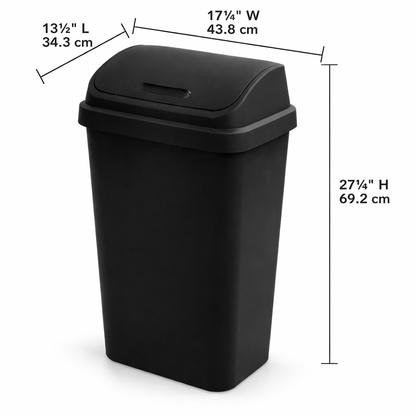 Compact waste bin with sturdy design, ideal for managing everyday trash in residential, hotel, or workplace environments