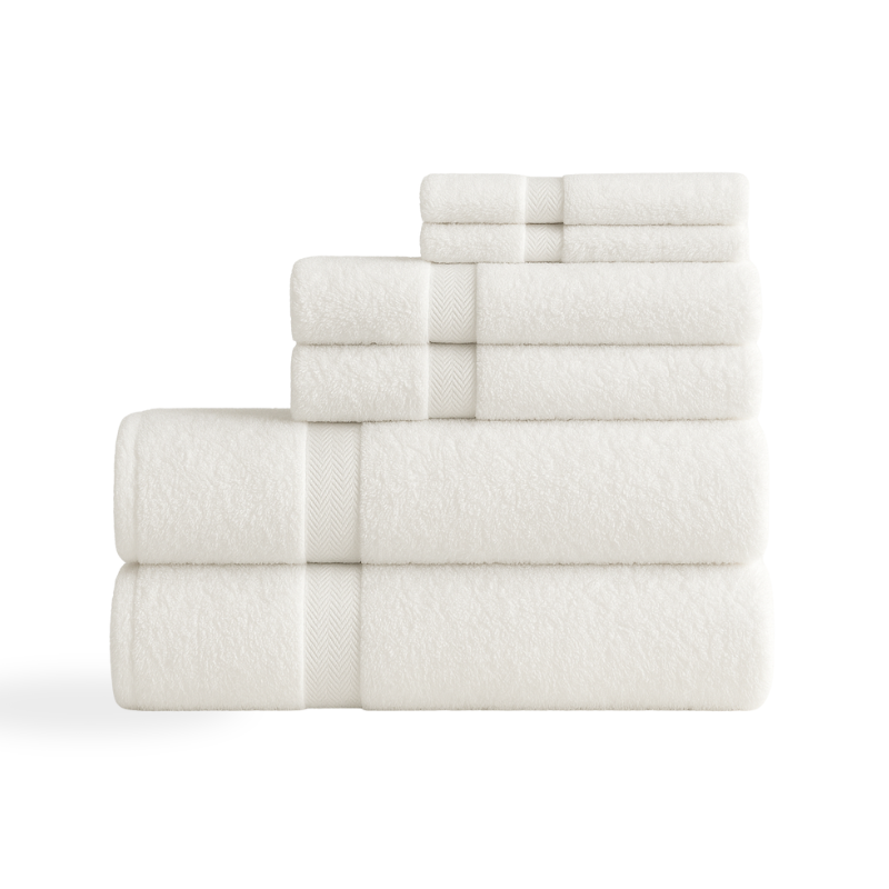 Luxury set of folded towels in various sizes. Perfect for hotels and resorts.