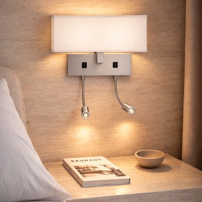 Elegant wall-mounted lamp for modern interiors, suitable for homes, hotels, and decorative lighting applications
