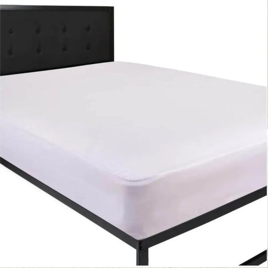 Hotel-grade quilted waterproof mattress protector with soft microfiber top, PU layer, and fitted skirt for secure hotel bedding.