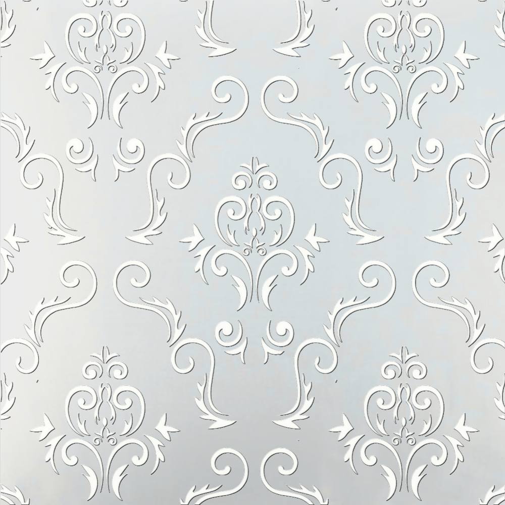  White Victorian Jacquard pattern.