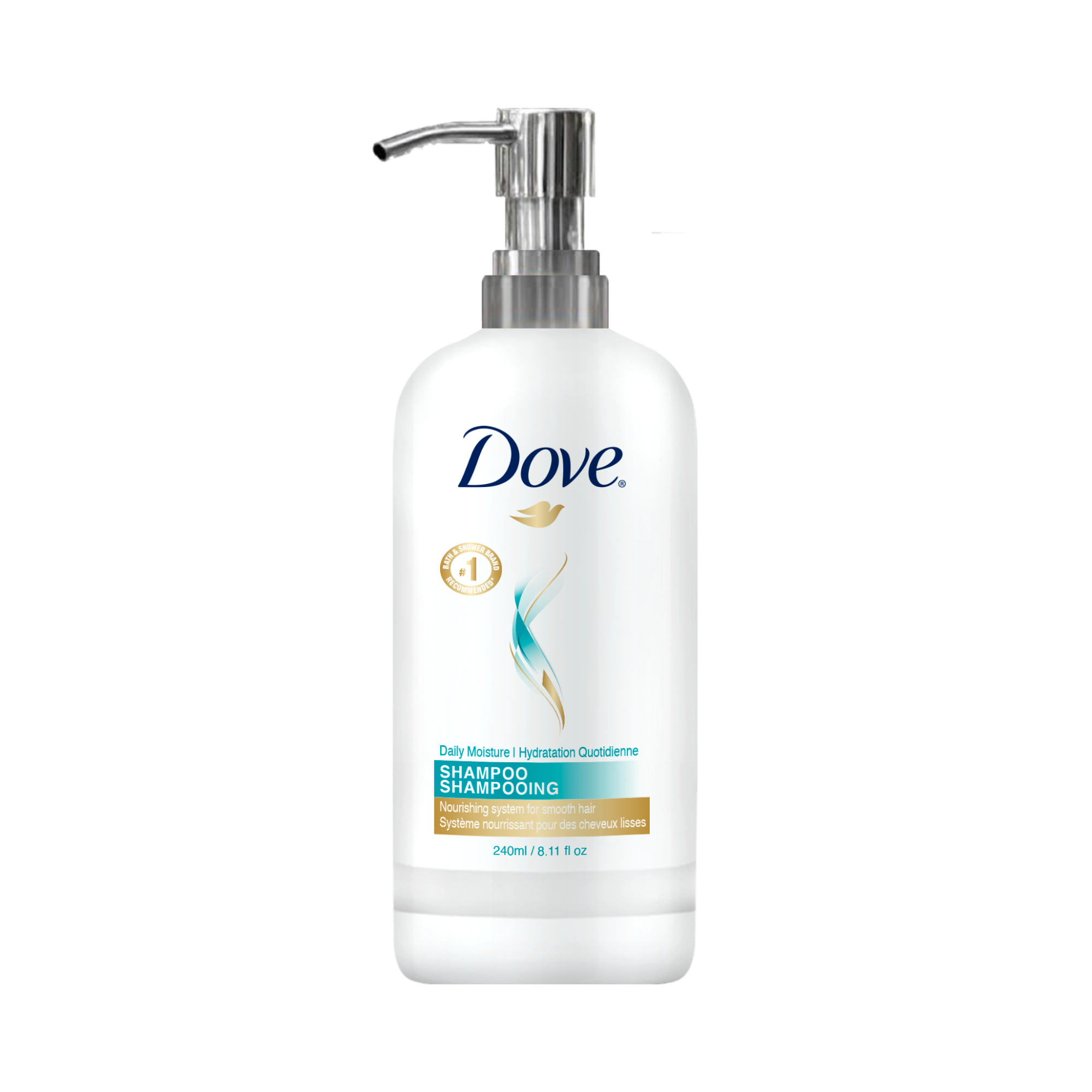 Dove Daily Moisture Shampoo bottle - 240ml