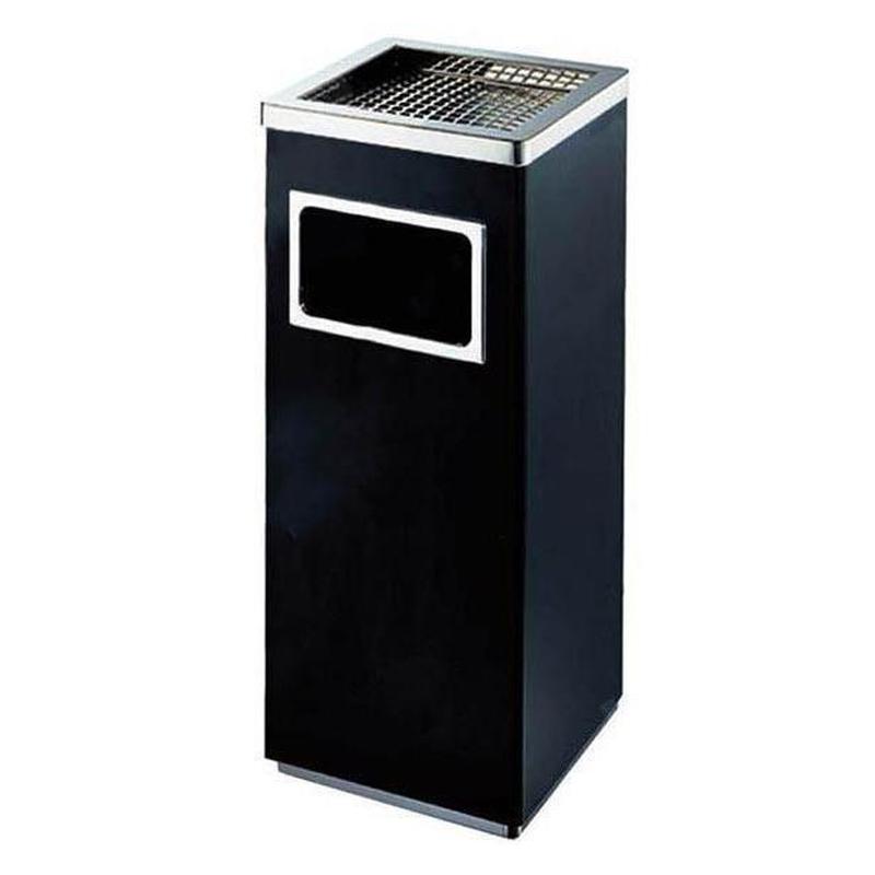 Stainless Steel Garbage/Litter Bins With Ash Tray - Premium Trash Cans & Wastebaskets from HYC Design - Just $63.99! Shop now at HYC Design & Hotel Supply