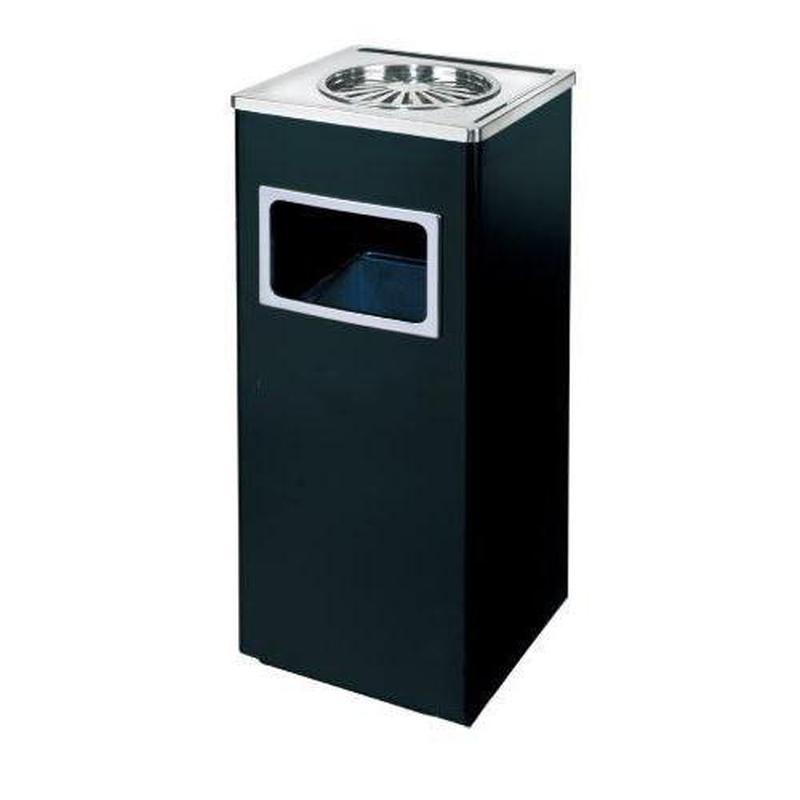 Stainless Steel Garbage/Litter Bins With Ash Tray - Premium Trash Cans & Wastebaskets from HYC Design - Just $63.99! Shop now at HYC Design & Hotel Supply