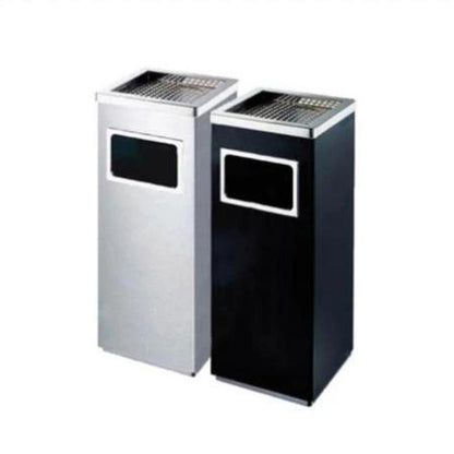 Stainless Steel Garbage/Litter Bins With Ash Tray - Premium Trash Cans & Wastebaskets from HYC Design - Just $63.99! Shop now at HYC Design & Hotel Supply