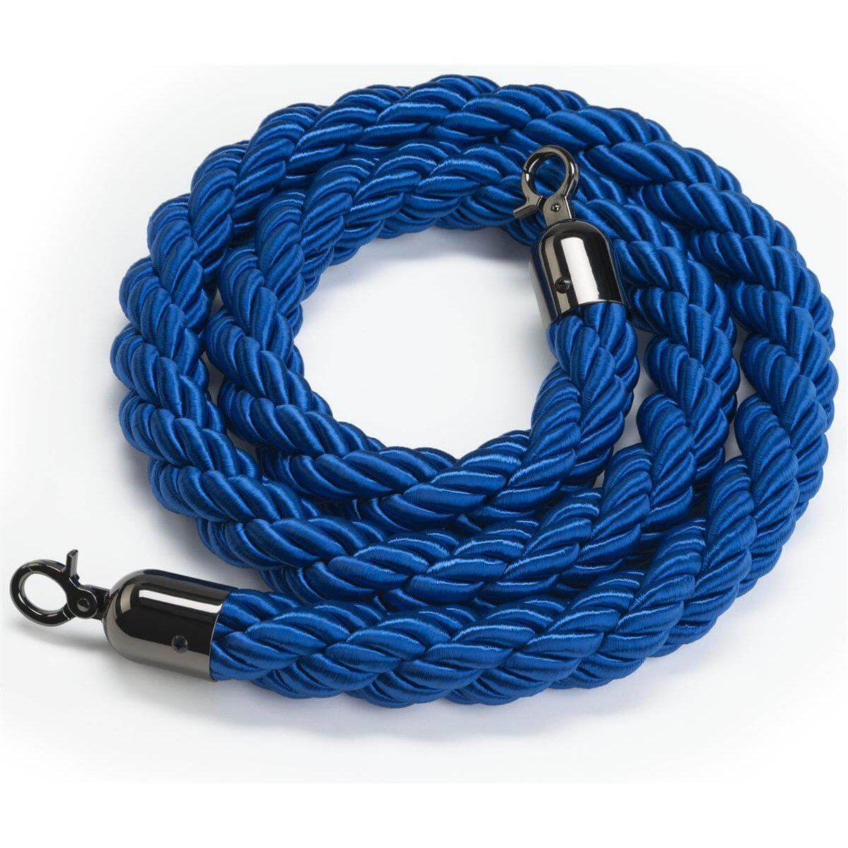 Heavy Duty Polished Stainless Braided Rope - Blue