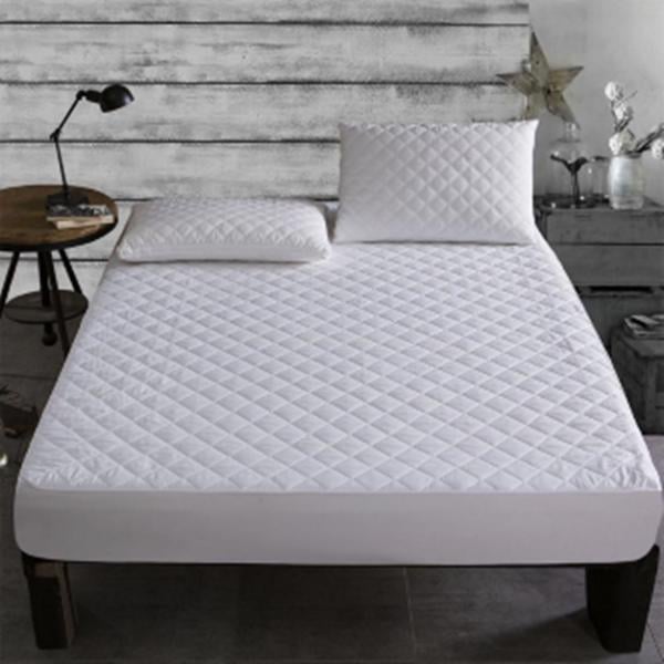 Fitted Elastic Skirt Quilted Mattress Pads