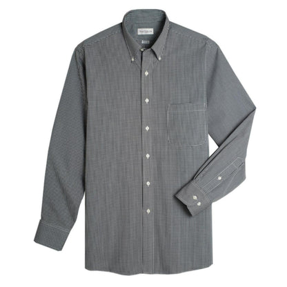 Gingham Check Shirt in Black and Grey