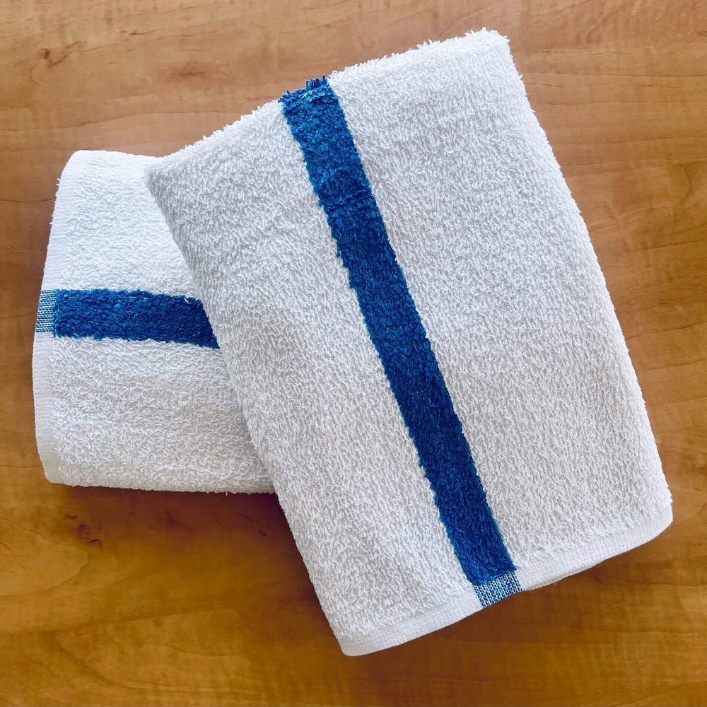 Basic Pool Towel (blue stripe)