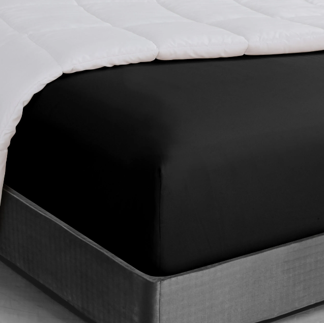 Solid Color Premium Fitted Sheet - 90gsm Microfiber Black