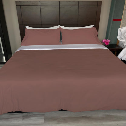 Duvet Cover Set (100% Polyester) - Maroon