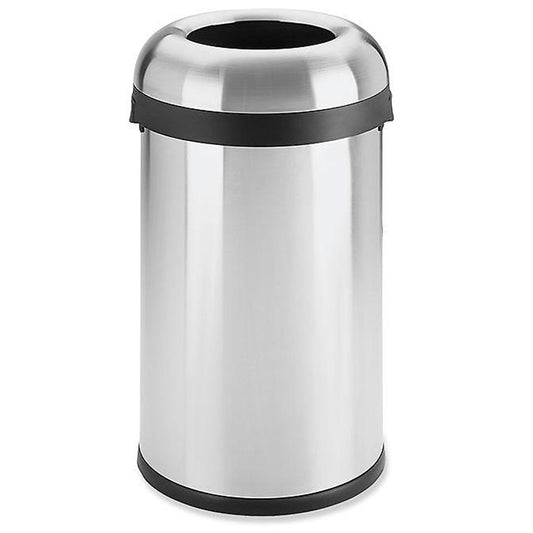 Stainless Steel Trash Can w/ Wide Open Top
