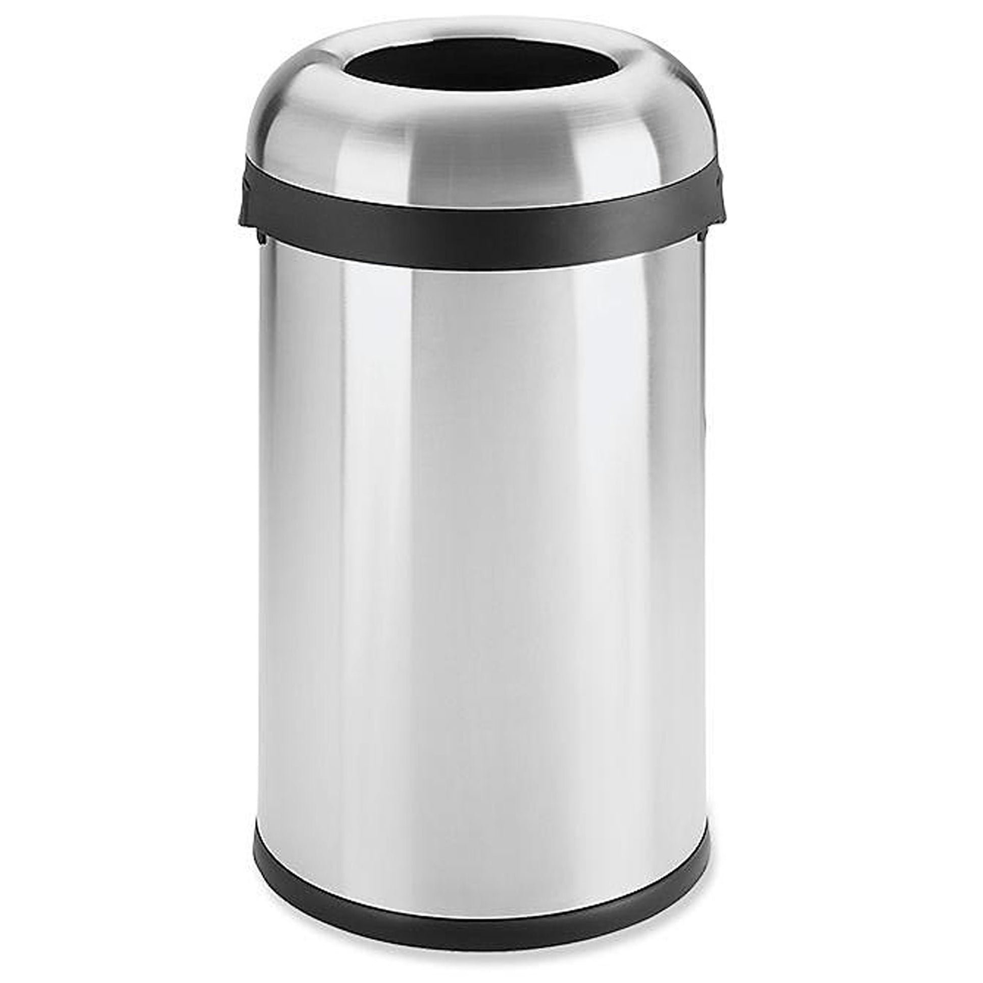 Stainless Steel Trash Can w/ Wide Open Top