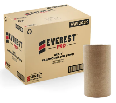 Everest Pro Paper Towel Rolls  - 1Ply (24 rolls/case) Kraft at HYC Design