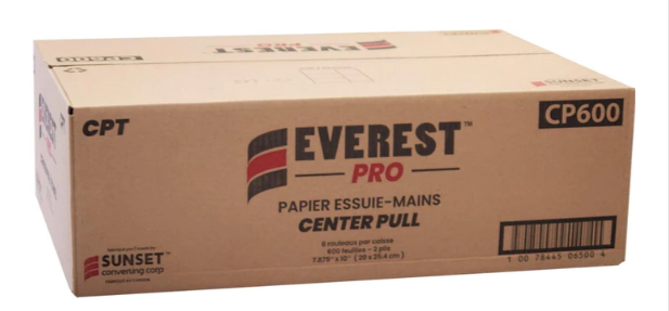 Everest Pro Paper Towel Rolls - 2 Ply (600 Sheets/Roll)