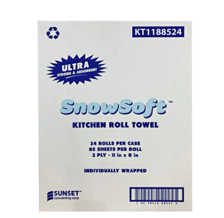 Snow Soft Toilet Paper - (24 Rolls/Case) 85 Sheets per Roll